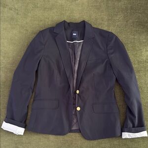 GAP Navy Blazer with Gold Accents